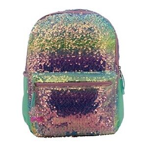 Gorgeous Sequin Kids Laptop Backpack Bookbag Back Pack Book Bag
